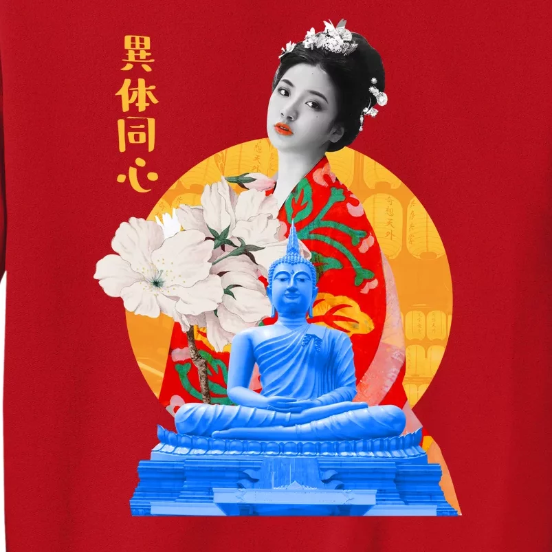 Japanese Buddha Female Sweatshirt