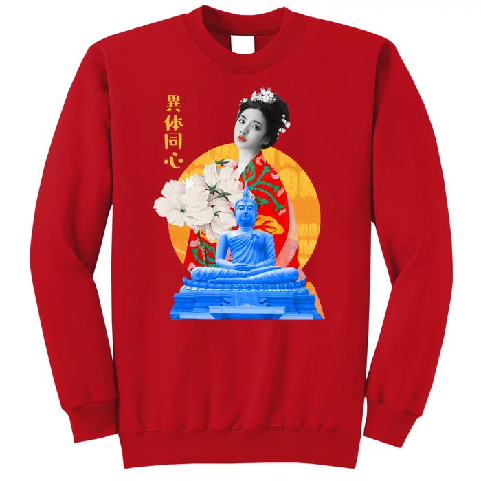 Japanese Buddha Female Sweatshirt