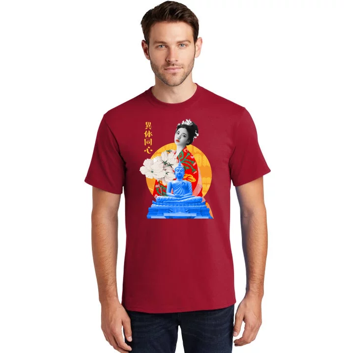 Japanese Buddha Female Tall T-Shirt