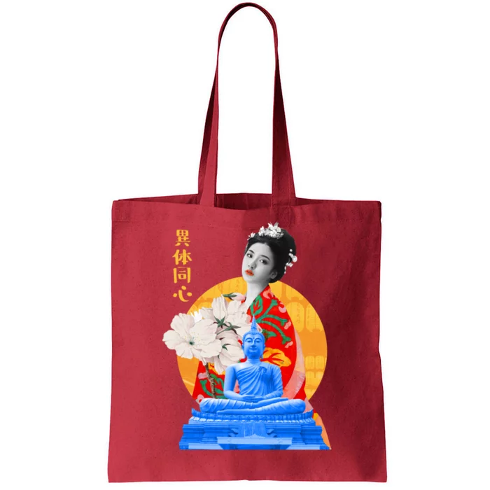 Japanese Buddha Female Tote Bag