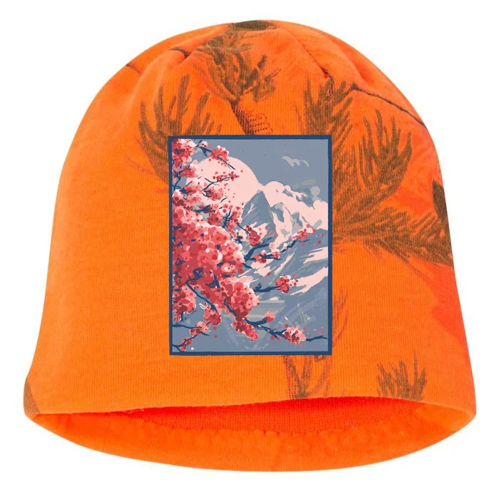 Japanese Cherry Blossom Mountain Kati - Camo Knit Beanie