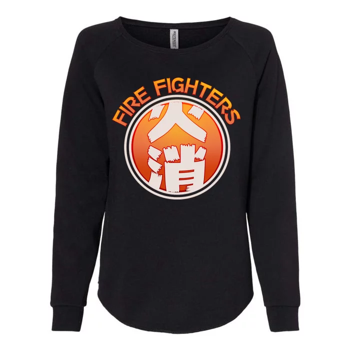 Japanese Fire Fighters - Fire Out Womens California Wash Sweatshirt