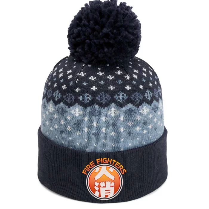 Japanese Fire Fighters - Fire Out The Baniff Cuffed Pom Beanie