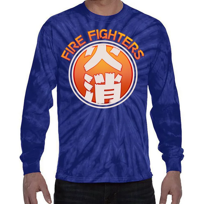 Japanese Fire Fighters - Fire Out Tie-Dye Long Sleeve Shirt