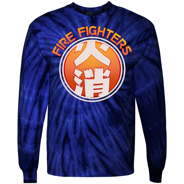 Japanese Fire Fighters - Fire Out Tie-Dye Long Sleeve Shirt