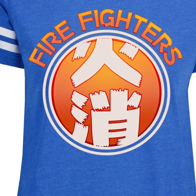 Japanese Fire Fighters - Fire Out Enza Ladies Jersey Football T-Shirt