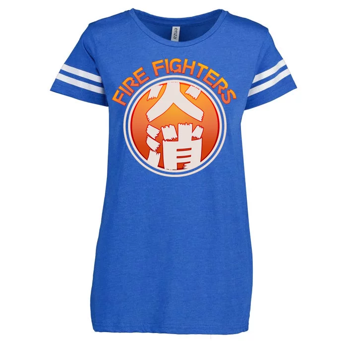 Japanese Fire Fighters - Fire Out Enza Ladies Jersey Football T-Shirt