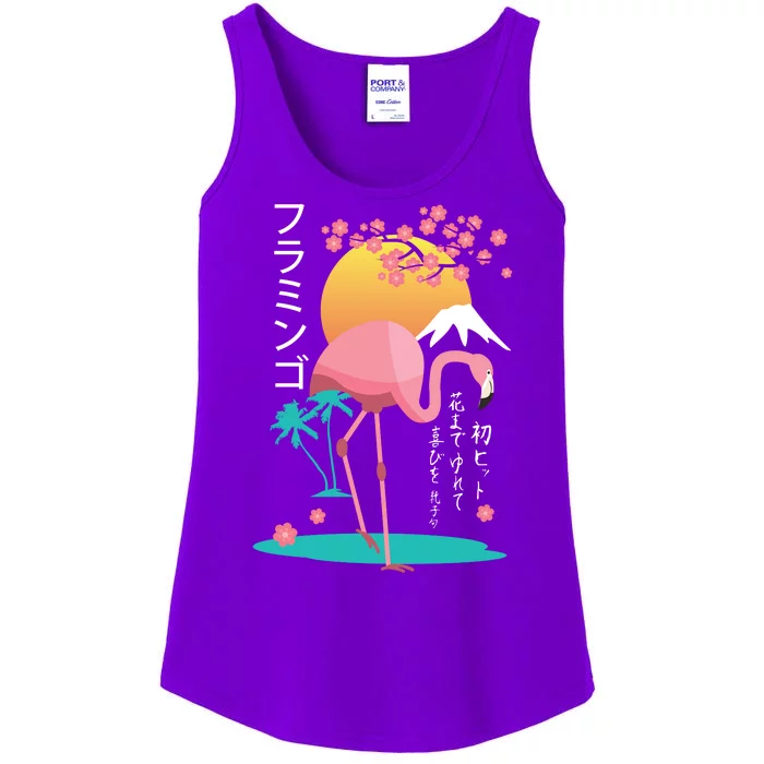 Japanese Flamingo Ladies Essential Tank