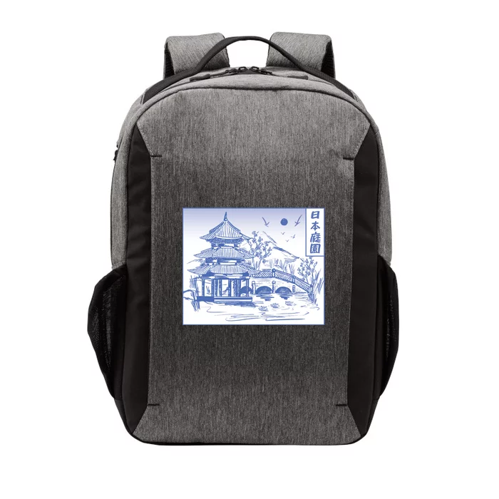 Japanese Garden Art Vector Backpack