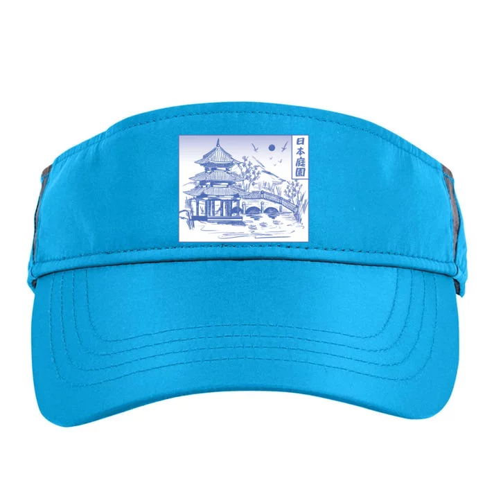 Japanese Garden Art Adult Drive Performance Visor