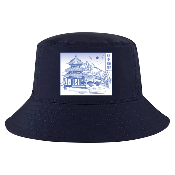 Japanese Garden Art Cool Comfort Performance Bucket Hat