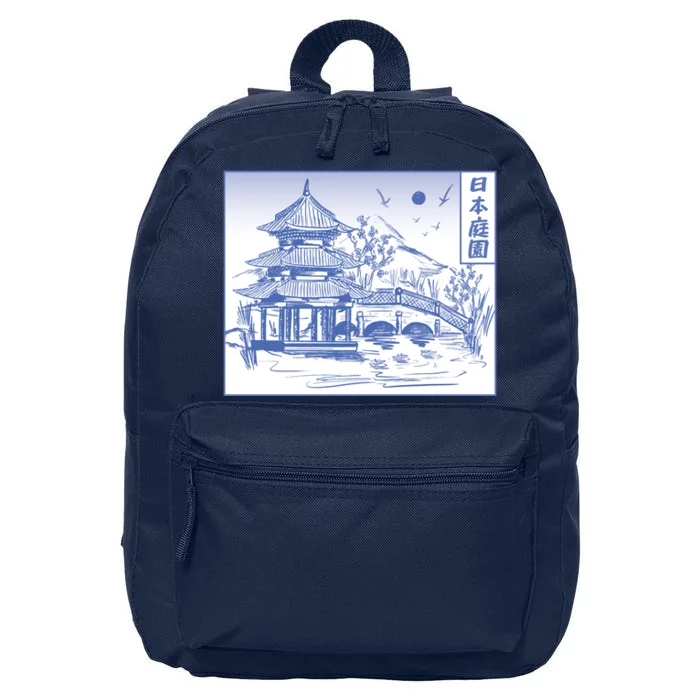 Japanese Garden Art 16 in Basic Backpack