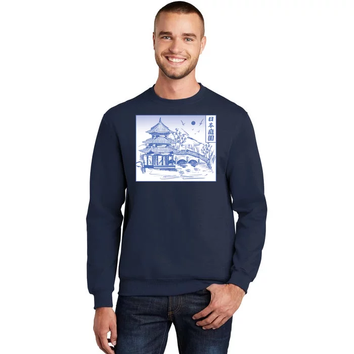 Japanese Garden Art Tall Sweatshirt