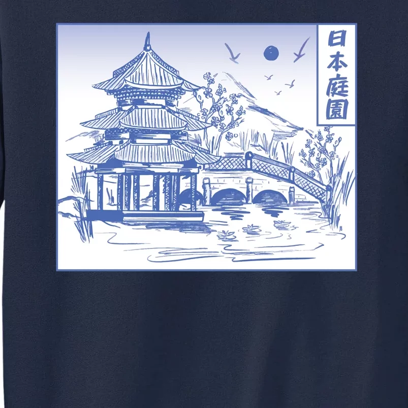 Japanese Garden Art Tall Sweatshirt