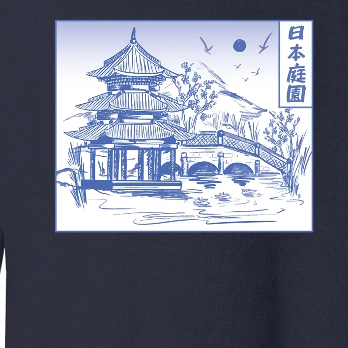 Japanese Garden Art Toddler Sweatshirt