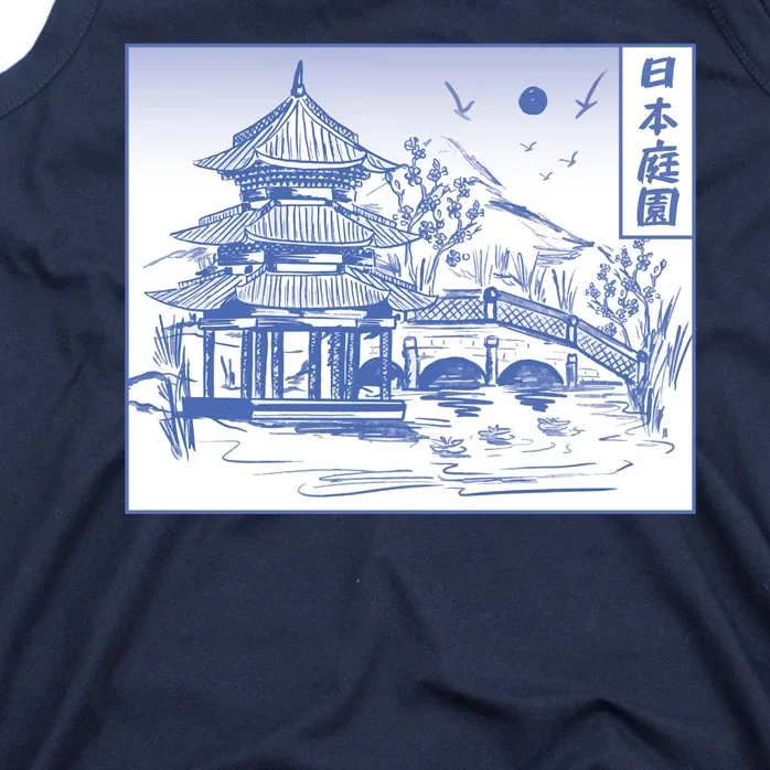 Japanese Garden Art Tank Top