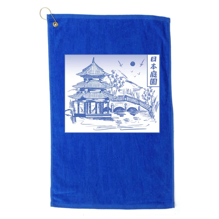 Japanese Garden Art Platinum Collection Golf Towel