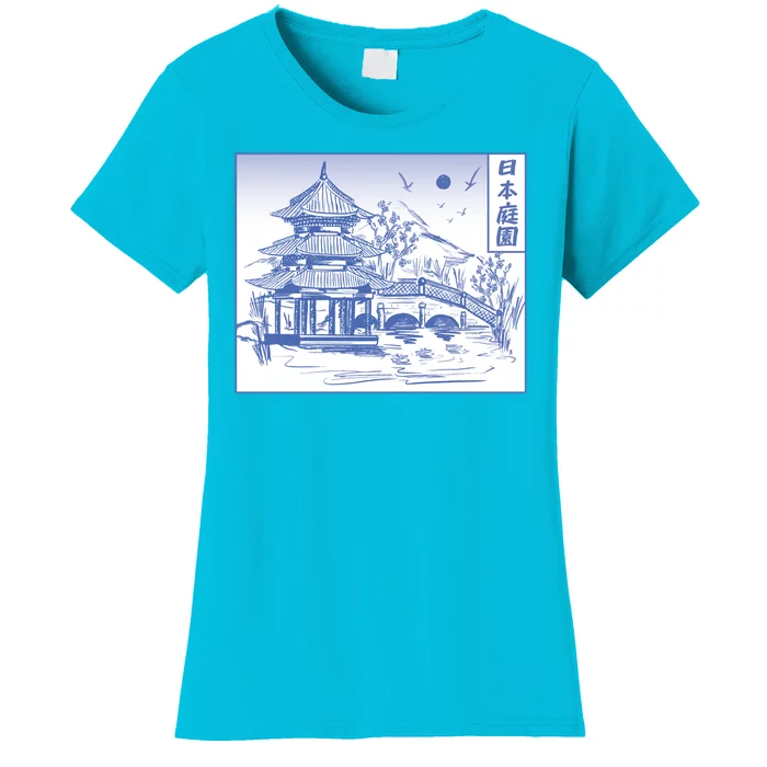 Japanese Garden Art Women's T-Shirt