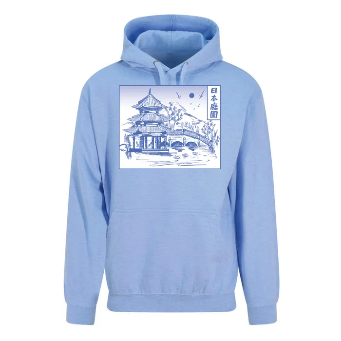 Japanese Garden Art Unisex Surf Hoodie