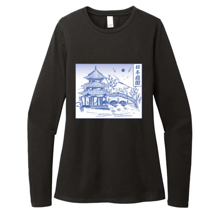 Japanese Garden Line Womens CVC Long Sleeve Shirt