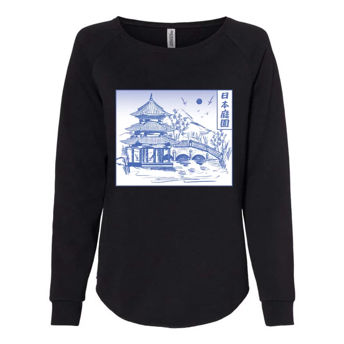 Japanese Garden Line Womens California Wash Sweatshirt