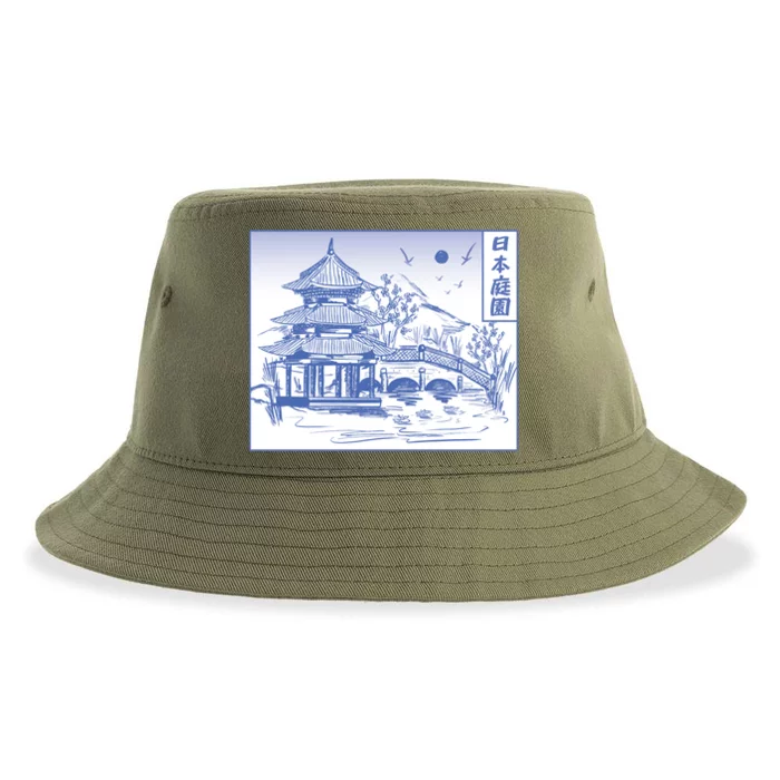 Japanese Garden Line Sustainable Bucket Hat