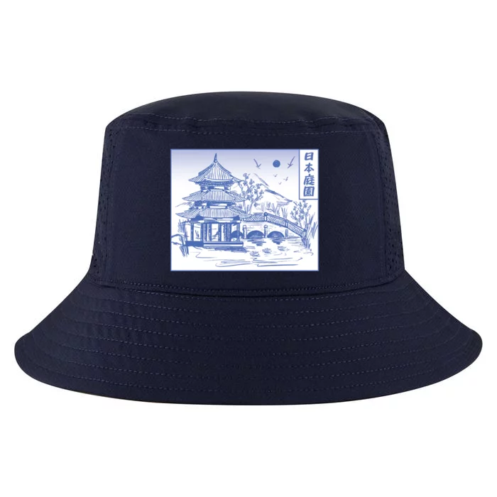 Japanese Garden Line Cool Comfort Performance Bucket Hat