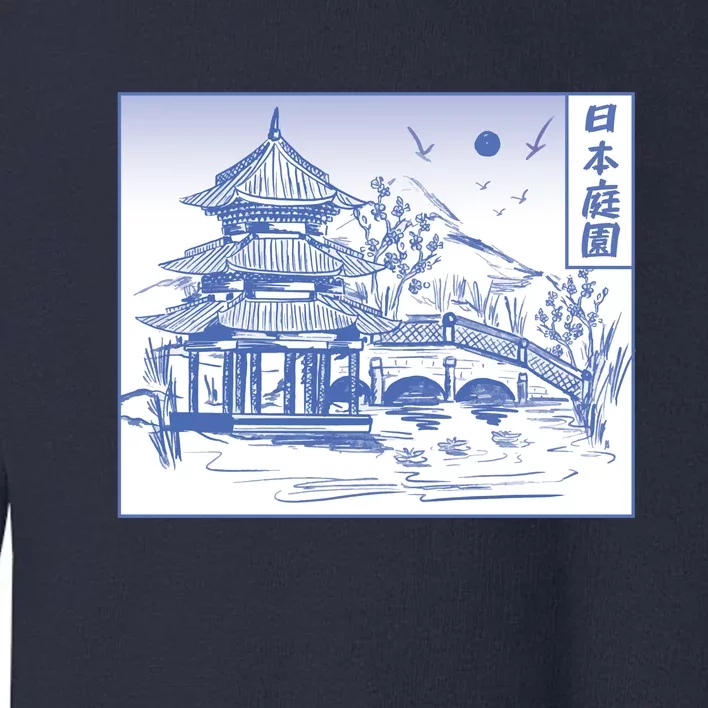 Japanese Garden Line Toddler Sweatshirt