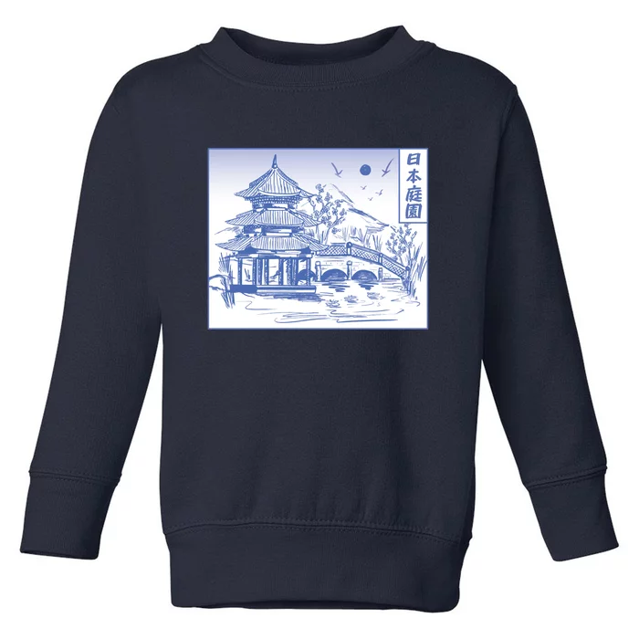 Japanese Garden Line Toddler Sweatshirt