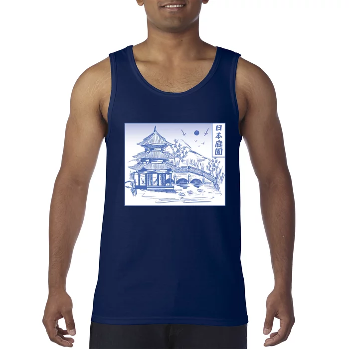 Japanese Garden Line Tank Top