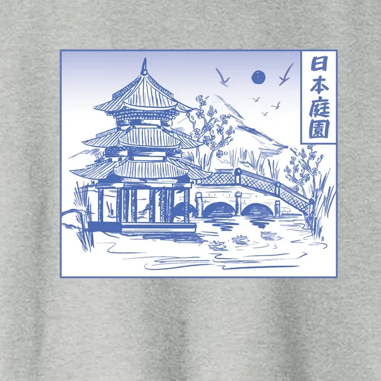 Japanese Garden Line Women's Crop Top Tee