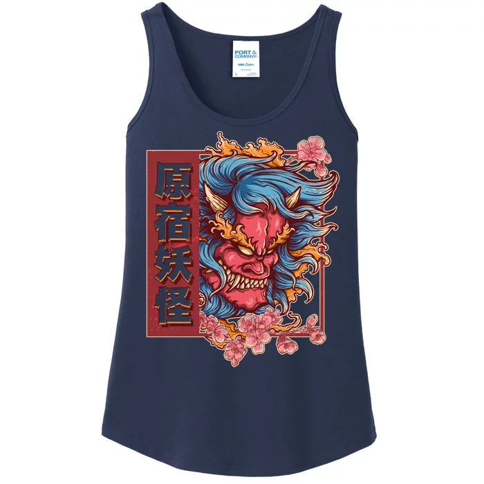 Japanese Harajuku Yokai Oni Monster Ladies Essential Tank