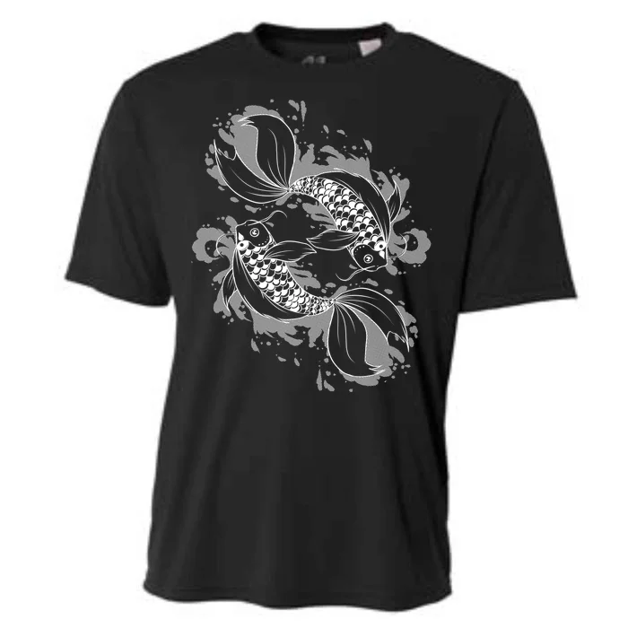 Japanese Koi Pisces Cooling Performance Crew T-Shirt