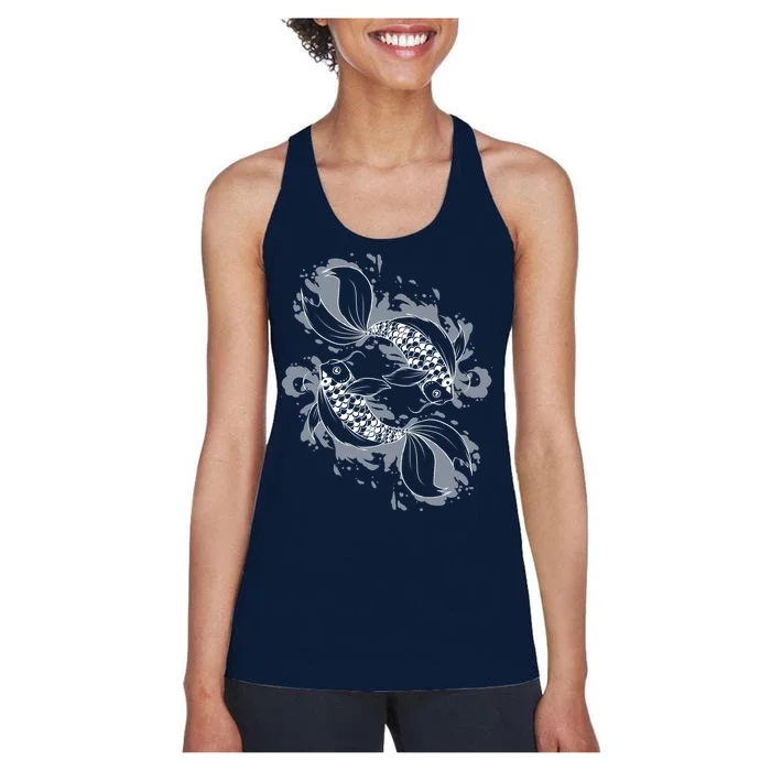 Japanese Koi Pisces Women's Racerback Tank