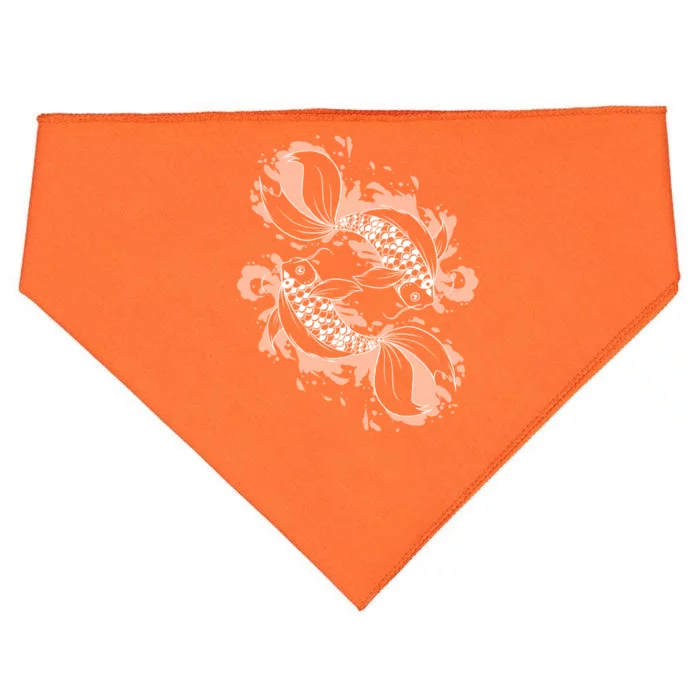 Japanese Koi Pisces USA-Made Doggie Bandana