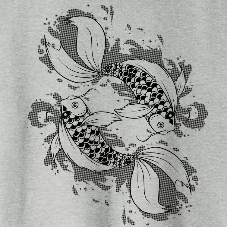 Japanese Koi Pisces Women's Crop Top Tee