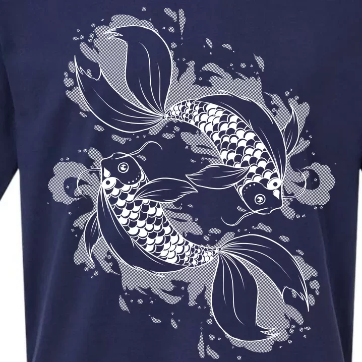 Japanese Koi Pisces Sueded Cloud Jersey T-Shirt