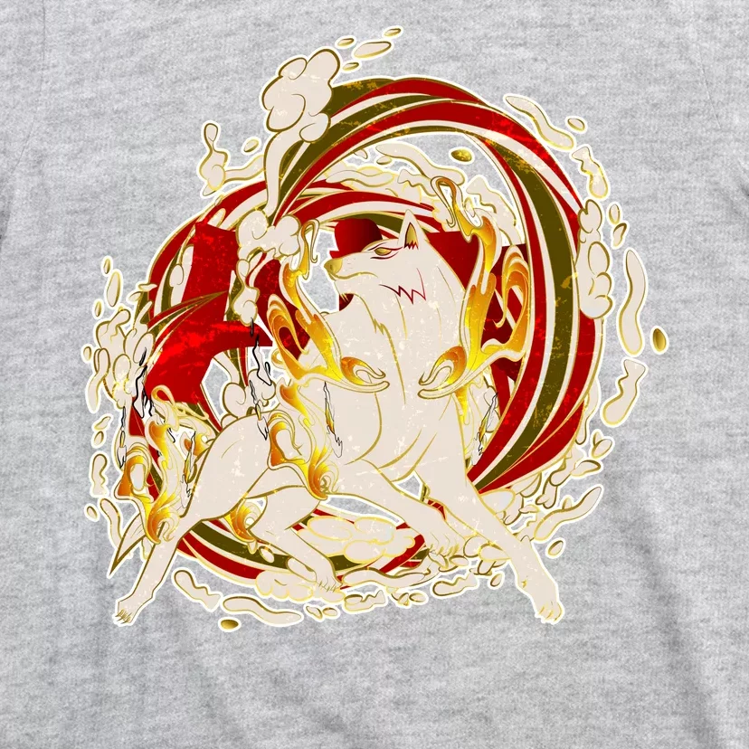 Japanese Mythology Okami Wolf T-Shirt