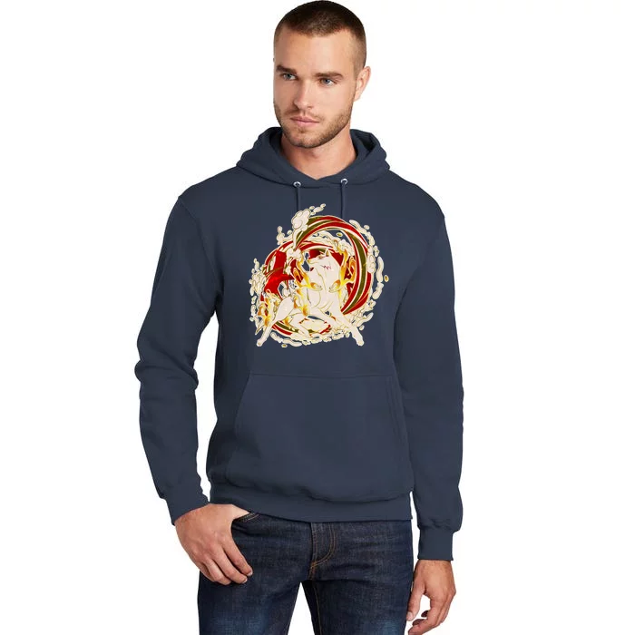 Japanese Mythology Okami Wolf Tall Hoodie