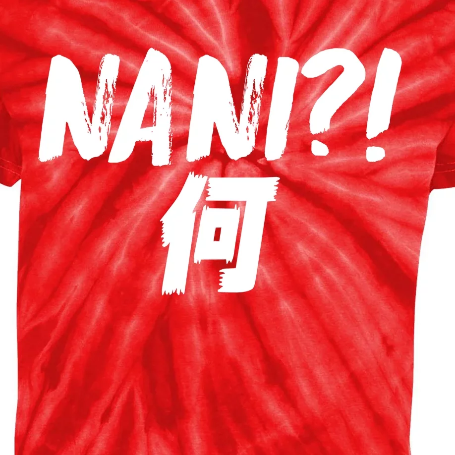 Japanese NANI WHAT Kids Tie-Dye T-Shirt