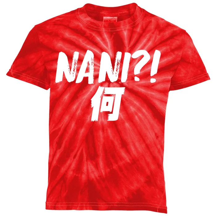 Japanese NANI WHAT Kids Tie-Dye T-Shirt