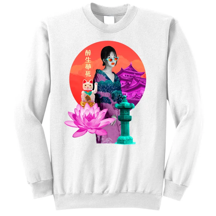 Japanese Photo Temple Sweatshirt