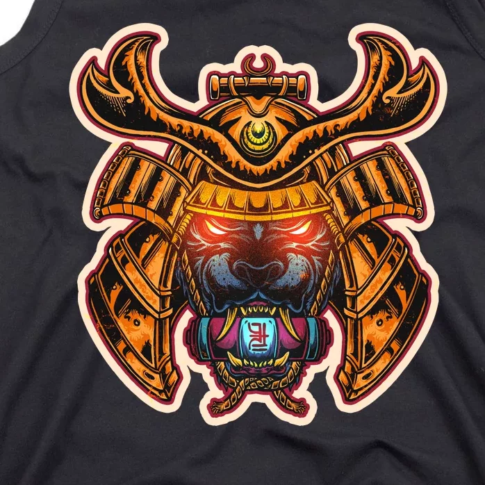 Japanese Samurai Warrior Demon Dog Tank Top