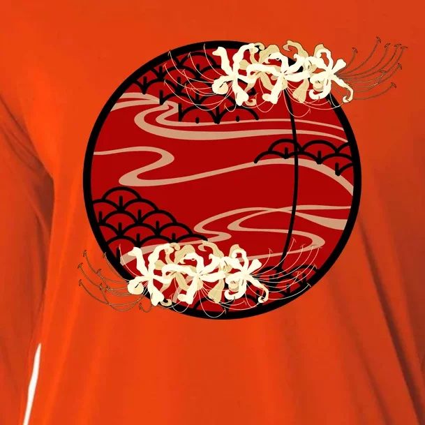 Japanese Spider Lily Cooling Performance Long Sleeve Crew