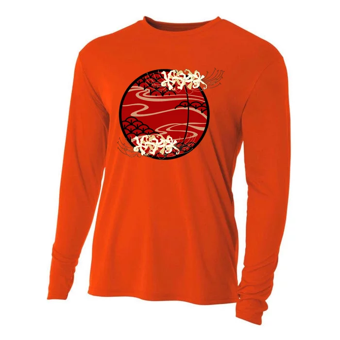 Japanese Spider Lily Cooling Performance Long Sleeve Crew