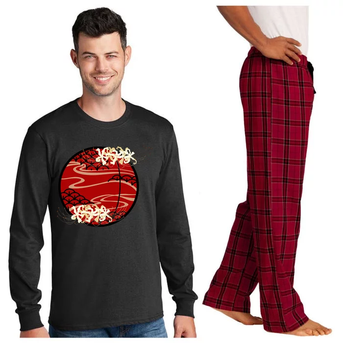 Japanese Spider Lily Long Sleeve Pajama Set