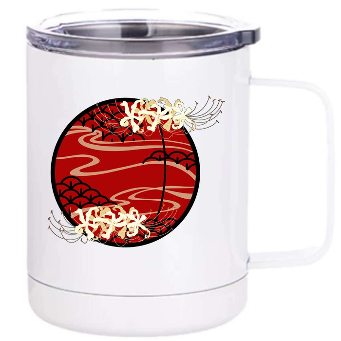 Japanese Spider Lily Front & Back 12oz Stainless Steel Tumbler Cup