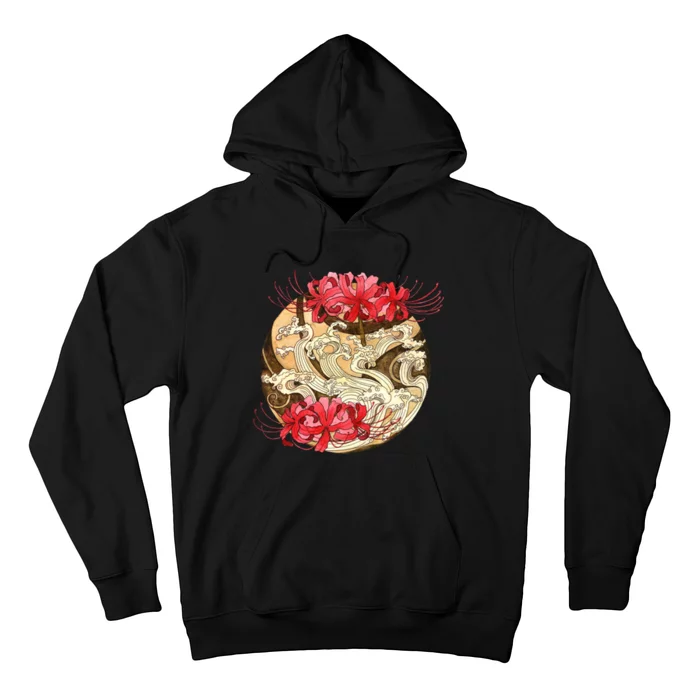 Japanese Spider Lily Watercolor Hoodie