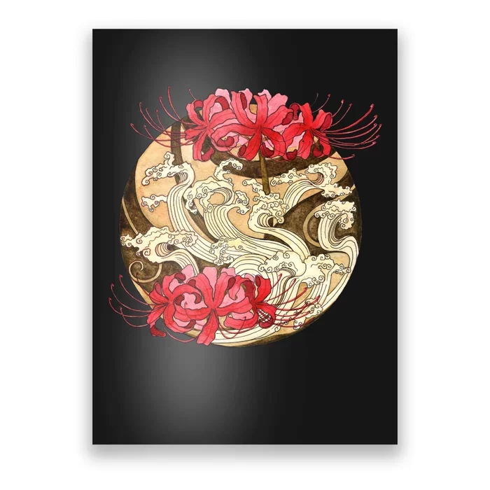 Japanese Spider Lily Watercolor Poster