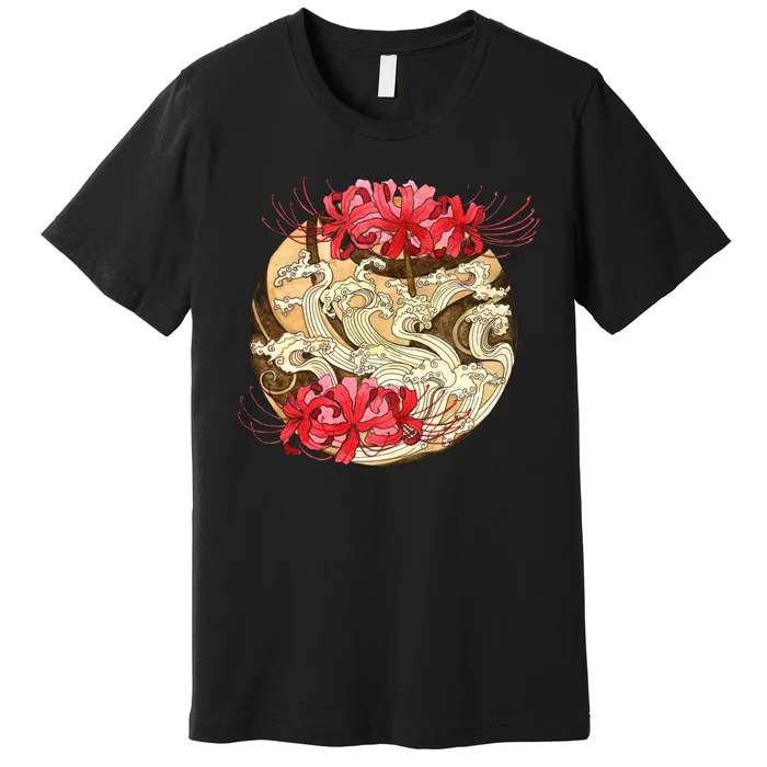 Japanese Spider Lily Watercolor Premium T-Shirt